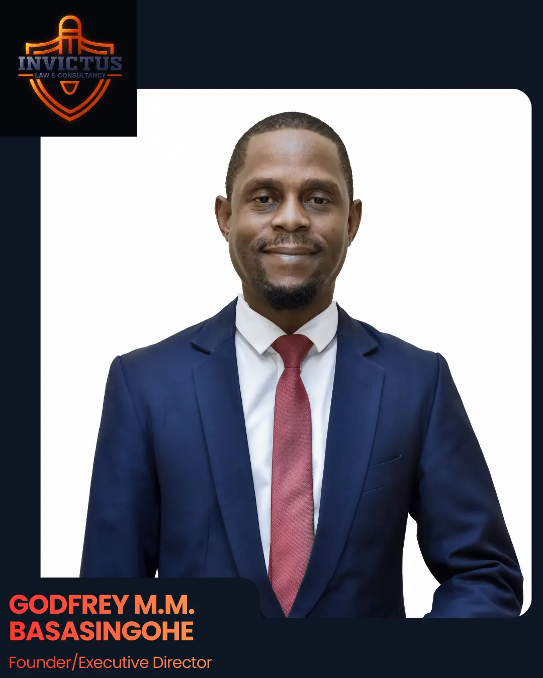 Adv. Godfrey M.M. Basasingohe, Founder of Invictus Law and Consultancy
